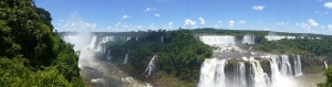 A 180° panoramic shot of Iguazu taken from the Brazilian side.