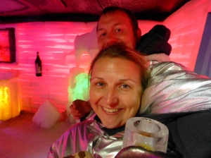 Us in the Ice Bar.